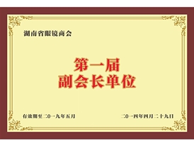 湖南省眼镜商会第一届副会长单位